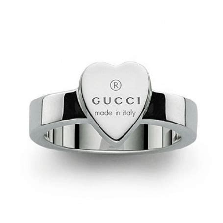 anello gucci cuore argento|Anello Gucci con cuore argento .